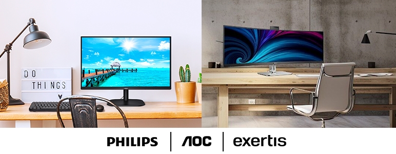 Philips and AOC our new partners within IT monitors